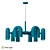 Kanti Loft Hanging Chandelier Set 3D model small image 3