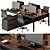 Office Furniture Set 572 3D model small image 1