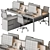 Office Furniture Set 572 3D model small image 5
