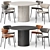 Modern Dining Set Diverse Color Options 3D model small image 3