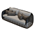 Gemini Wicker Outdoor Sofa 3D 3D model small image 3