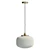 Frosted Ribbed Pendant Light 3D model small image 3
