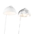 Sleek Modernistic Metal Floor Lamp 3D model small image 3