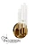 Modern Brass Glass Pendant Light 3D model small image 1