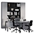 PBR Boss Desk 3D Model 3D model small image 1