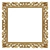 Elegant Classic 3D Frame Mirror 3D model small image 1