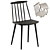 Modern Hay Chair J77 Furniture 3D model small image 1