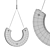 "Maya Maytoni Glass Pendant Light 3D model small image 2