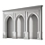 Customizable Arabesque Arch Kit 3D model small image 6