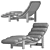 Elegant Upholstered Philippe Chaise Lounge 3D model small image 6