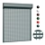 Perforated Roller Doors in Six Colors 3D model small image 1