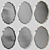 Moroccan-Inspired Oval Wall Mirror 3D model small image 4