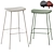 Minimalist Muuto Fiber Bar Stool 3D model small image 1