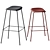 Minimalist Muuto Fiber Bar Stool 3D model small image 2