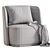 Luxury Armchair MCQUEEN by Cazarina 3D model small image 4