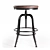  Reclaimed Wood Swivel Stool 3D model small image 2