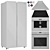 Maunfeld Kitchen Appliance Set 02 3D model small image 3