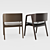  Modern chair with dual finish 3D model small image 4