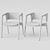  Modern chair with dual finish 3D model small image 5