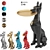 Doberman Server Dog Statue 3D Model 3D model small image 1