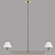 Rigby Large Linear Chandelier Visual Comfort 3D model small image 10