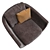 Modern Montreal Armchair: Artistic Design 3D model small image 4