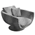 Modern Montreal Armchair: Artistic Design 3D model small image 7