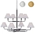 Rigby Grande Two-Tier Chandelier: Visual Comfort 3D model small image 1