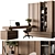 Modern Office Furniture Set 3D model small image 3