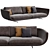 Bold Statement Montreal Sofa 3D model small image 1