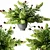 Title: Emerald Persica Bouquet Grey Vase 3D model small image 7