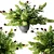Title: Emerald Persica Bouquet Grey Vase 3D model small image 1