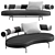 Flexform Supermax Sofa 3D model small image 4