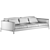 Italian Modern Sofa Set 3D model small image 4