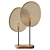 Japanese Rattan Wind Floor Lamp 3D model small image 1