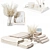 Luxury Bathroom Towel Set Modern 3D model small image 2