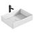 White Art&Max Sink AM-78570B-50 3D model small image 1