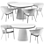 Modern Elegance Duo: ATAL Lounge Chair & LUR Table 3D model small image 4