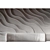 Curved Wave Headboard with Light 3D model small image 10