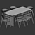  Scandinavian Dining Set 257 3D model small image 5