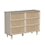 Modern Taga Chest with Rattan Facade 3D model small image 2