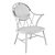 Diamond Back Chair by Drill Design 3D model small image 7