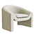 Bolia Mielo Armchair & Footstool 3D model small image 1