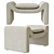 Bolia Mielo Armchair & Footstool 3D model small image 5