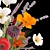 Spring Field Flowers Bouquet Display 3D model small image 2