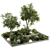 Modern Outdoor Greenery Beauty 3D model small image 1