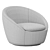 Cozy Swivel Chair: Modern Armchair 3D model small image 5