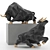 Bull Sculpture 3D Model for Renders 3D model small image 6