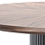 Modern Eco Steel Round Dining Table 3D model small image 3