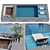 Crystal Clear Pool Rendering Asset 3D model small image 1